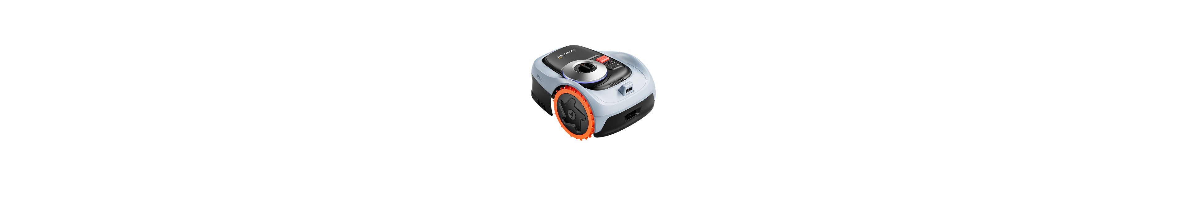 Segway Navimow i2 AWD robot lawn mower wide banner centered on white background