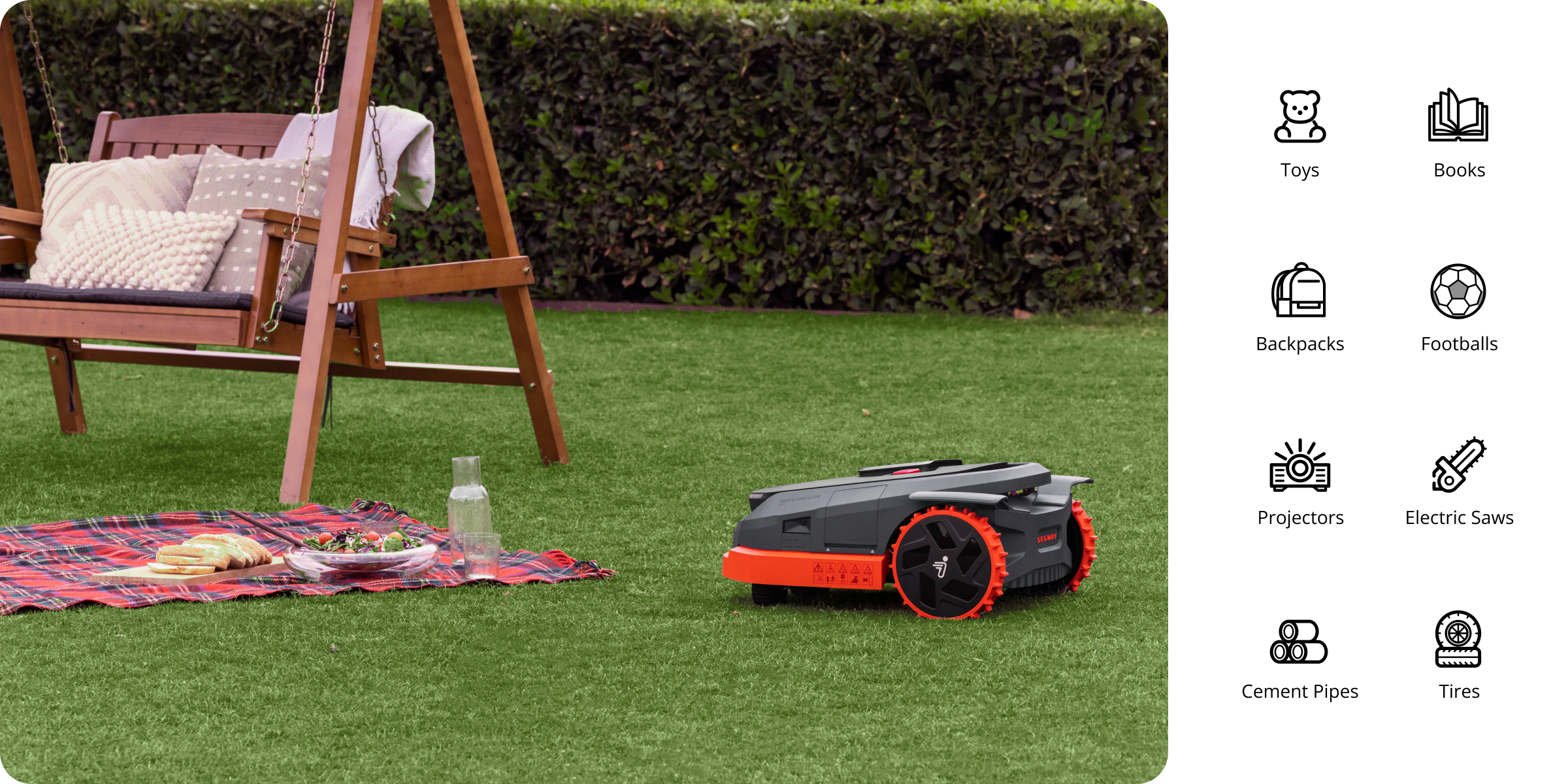 Segway Navimow robot lawn mower.