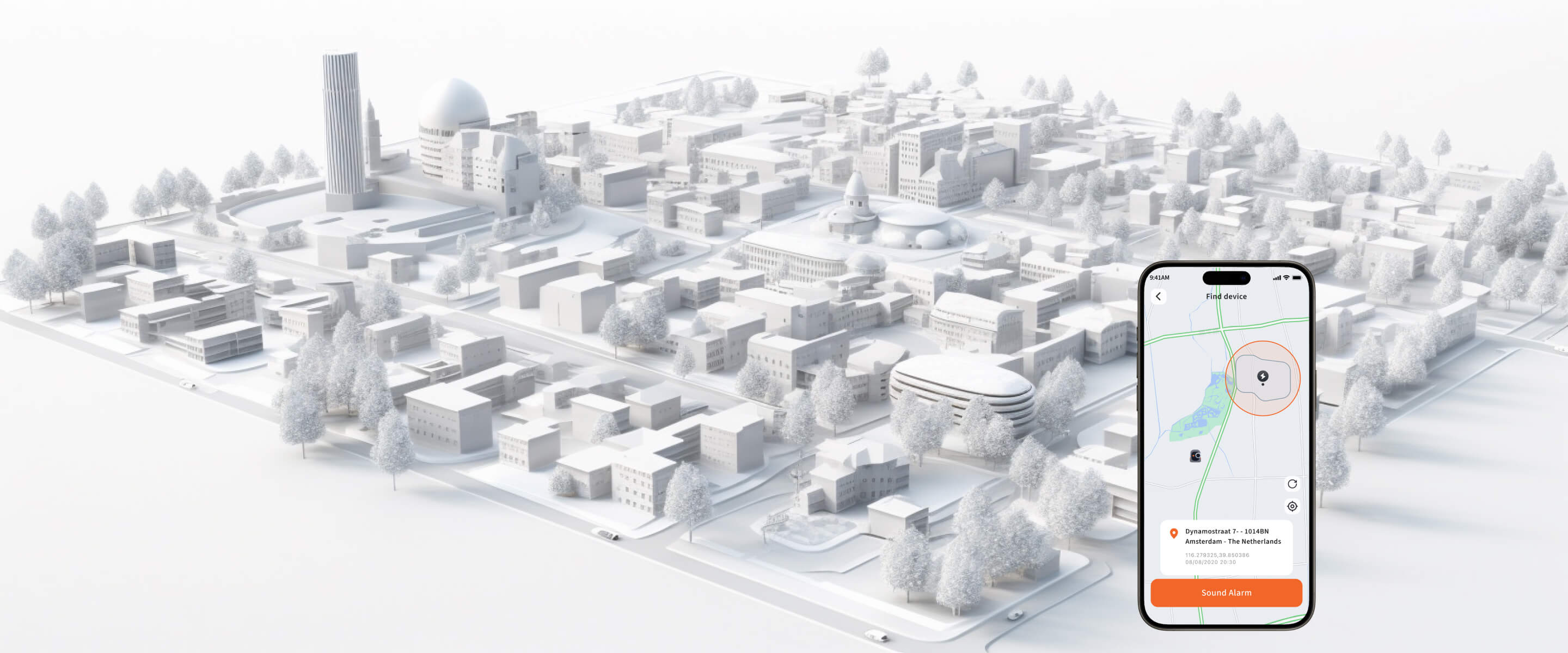 Navimow i110E robot lawn mower is tracked on a smartphone.