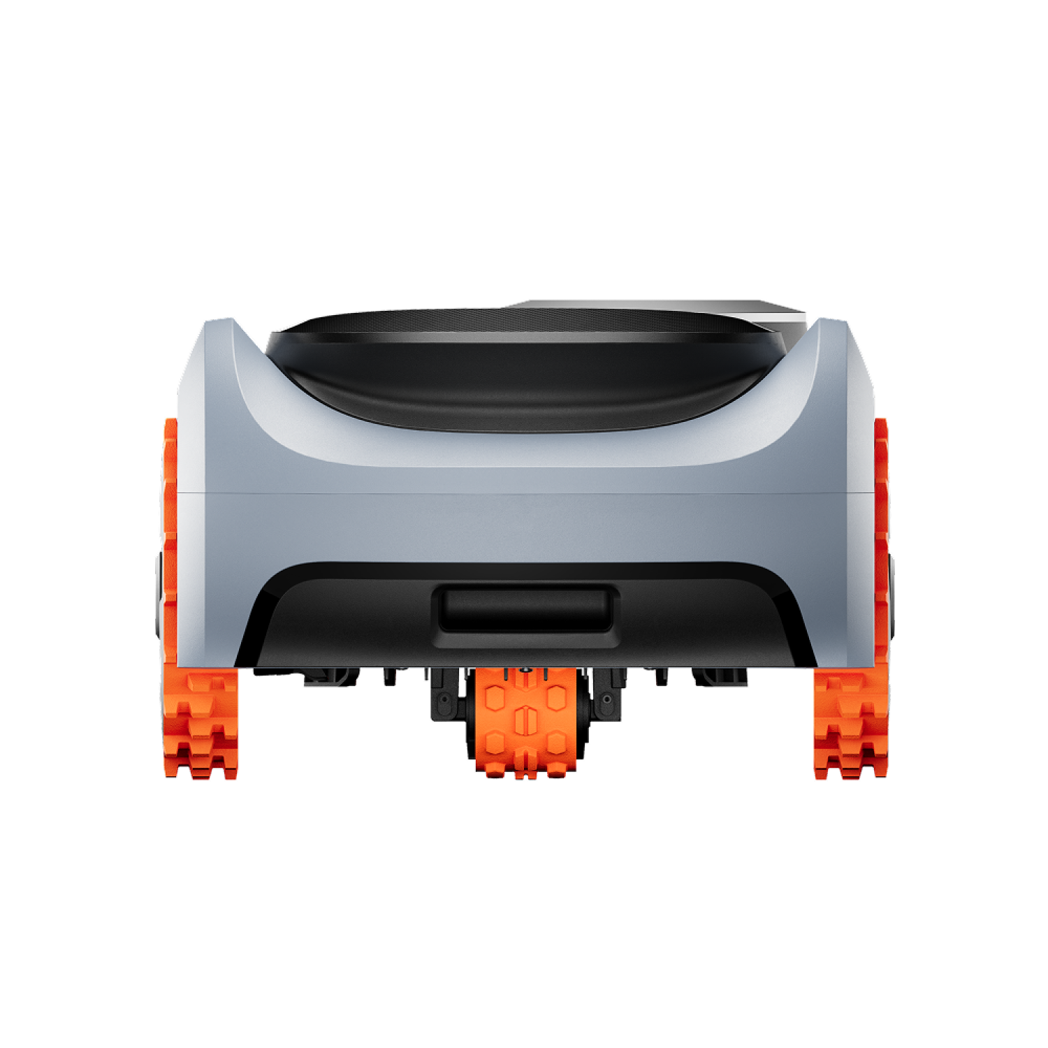 navimow i2 lidar pro robotic lawn mower back end view