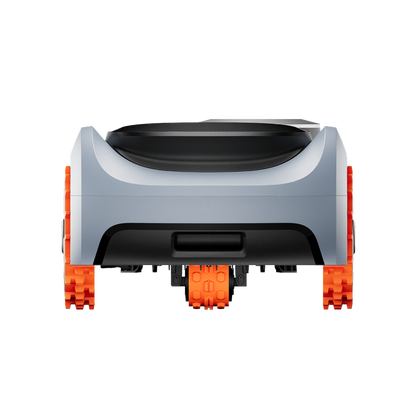 navimow i2 lidar pro robotic lawn mower back end view